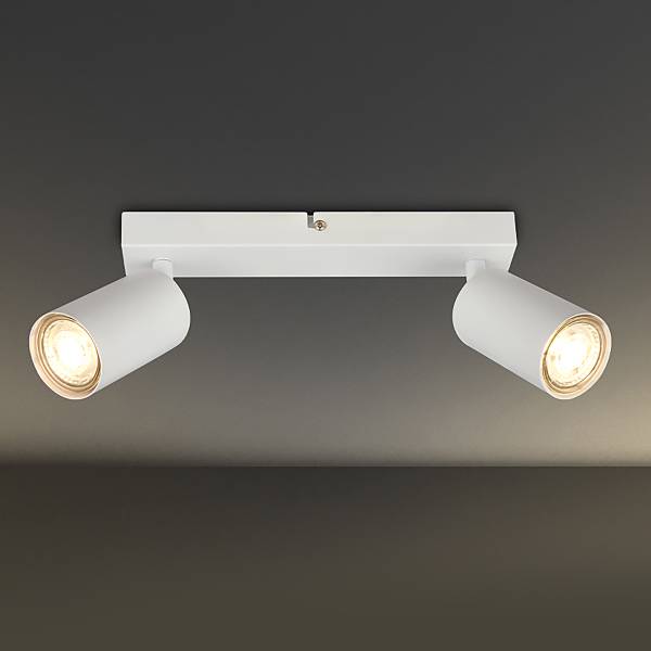 LED Deckenleuchte Spot - Weiß - Flammenanzahl: 2