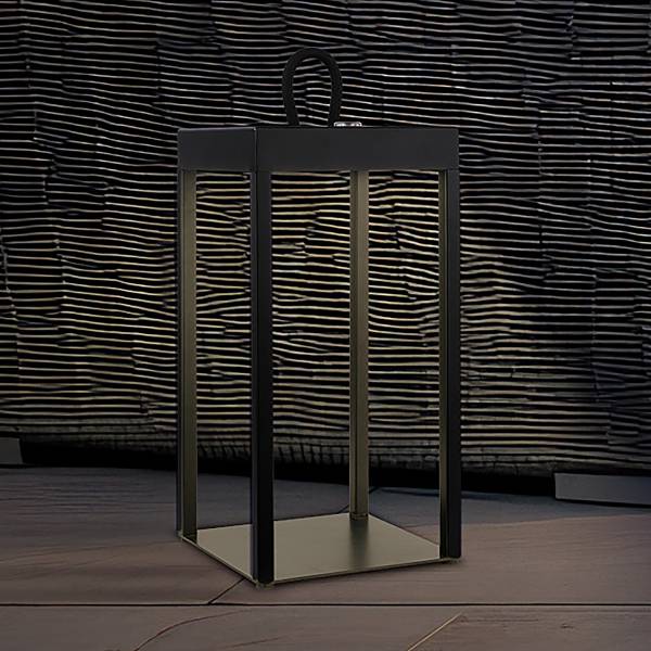 LED Akku Tischleuchte Luca - Schwarz