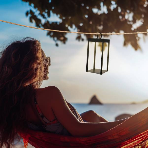 LED Akku Tischleuchte Luca - Schwarz