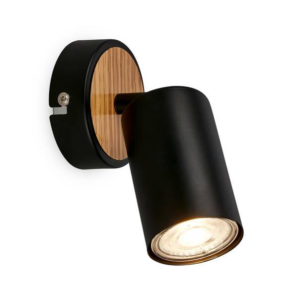 LED Wandleuchte Spot Tib - Schwarz