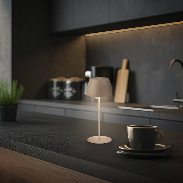 LED Akku Tischleuchte Serina Mini Typ A - Beige