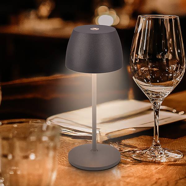 LED Akku Tischleuchte Serina Mini Typ B - Grau