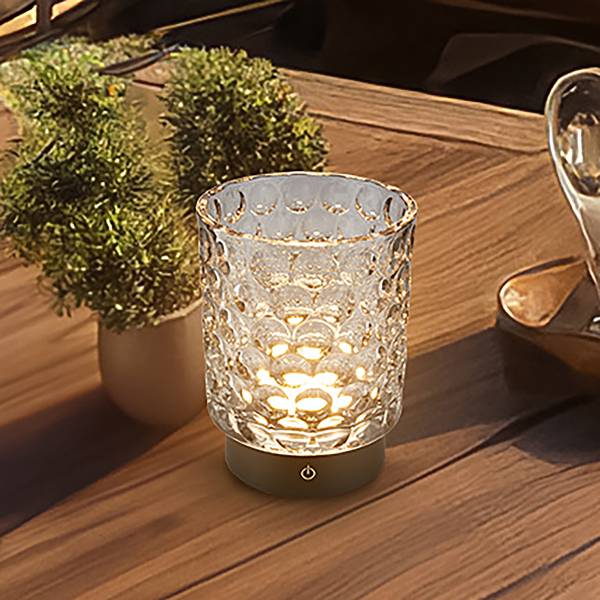 LED Akku Tischleuchte Sunora - Grau
