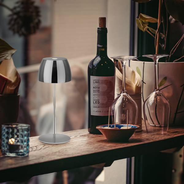 LED Akku Tischleuchte Serina Mini Typ A - Schwarz