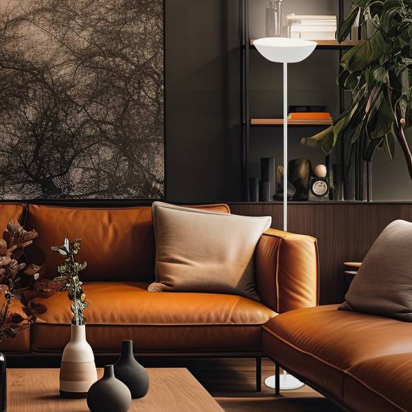 LED Deckenfluter Estate - Weiß