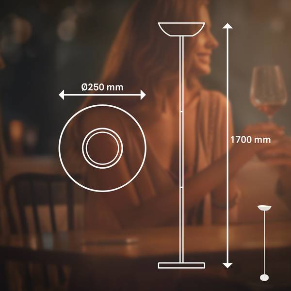 LED Deckenfluter Estate - Weiß