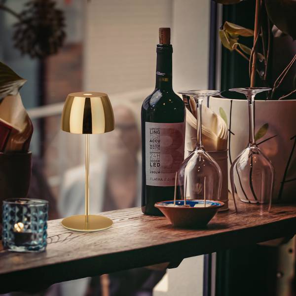 LED Akku Tischleuchte Serina Mini Typ A - Gold