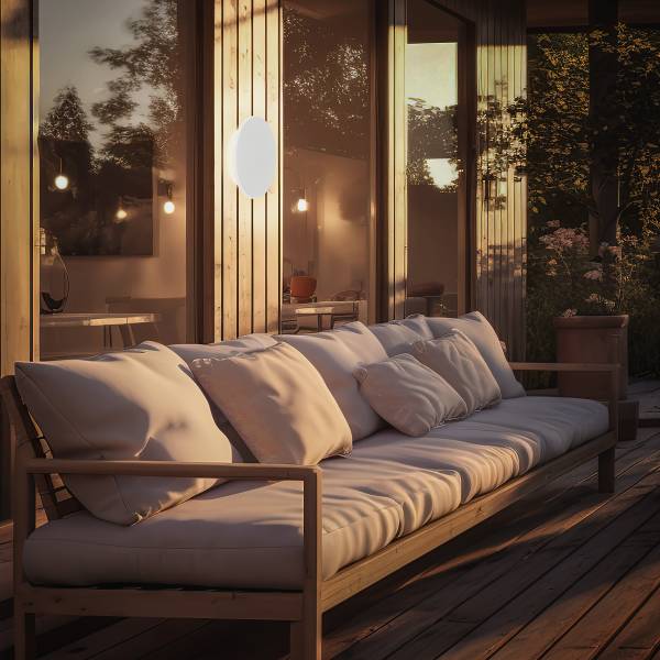 LED Akku Wandleuchte Aurora - Weiß