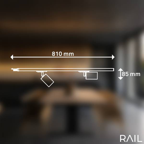 Schienensystem Rail Erweiterungsset - Schwarz