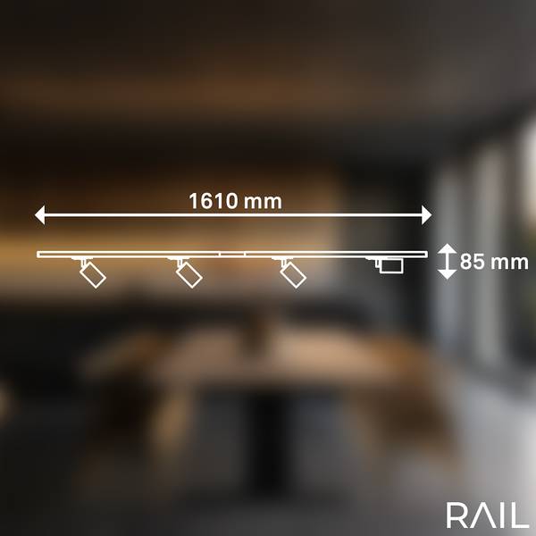 Schienensystem Rail Starterset - Schwarz
