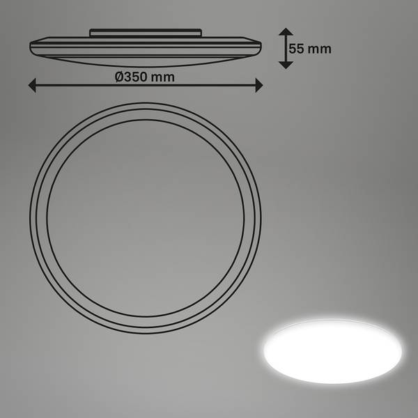 LED Deckenleuchte Rowny - Durchmesser: 35 cm