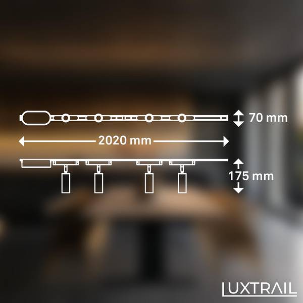 LED Schienensystem Luxtrail Starterset - Schwarz