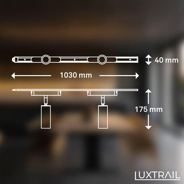 LED Schienensystem Luxtrail Erweiterung - Weiß