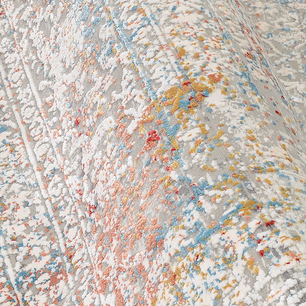 Kurzflorteppich Auroras Elegance - Mischgewebe - Multicolor - 80 x 150 cm