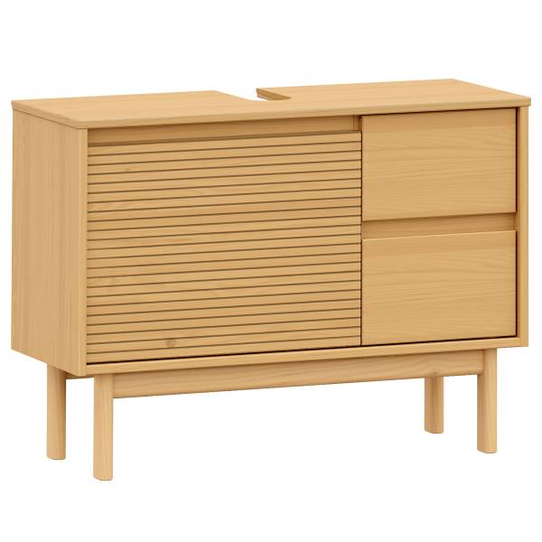 Waschbeckenunterschrank STADY - Pinie massiv - Pinie Natur