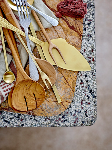 Servierbrett Deborah - Marmor - Braun