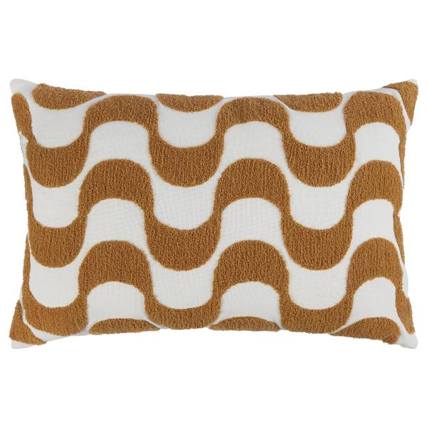Kissen GROOVY - Baumwolle / Polyester  - Hellbraun