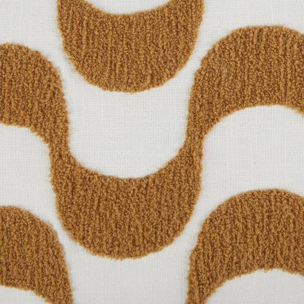Kissen GROOVY - Baumwolle / Polyester  - Hellbraun