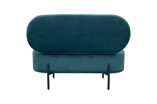 Polsterbank Pemula - Türkis - Samt - Türkis