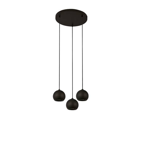 Pendelleuchte Eindhoven - Schwarz - Stahl - 39 x 11 x 39 cm