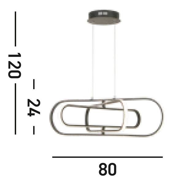 Pendelleuchte Clip - Schwarz - Stahl - Silikon - 75 x 24 x 80 cm