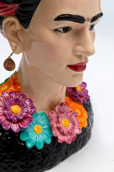 Dekovase Muse Flowers - Multicolor - Steingut - 29 x 34 x 19 cm