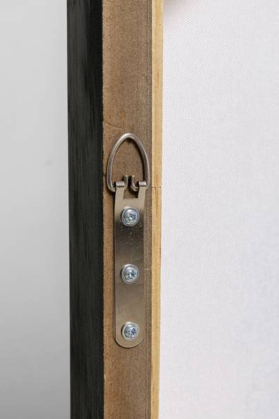 Leinwandbild Dust Typ A - Grau - Baumwollstoff - 100 x 100 x 2.8 cm