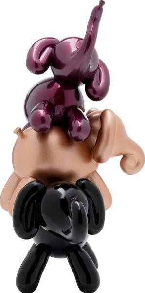 Dekofigur Elephant Stack - Multicolor - Polyresin - 22 x 32 x 18 cm