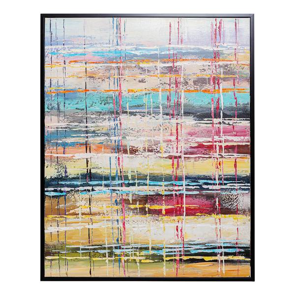 Leinwandbild Orizzonte - Multicolor - Kaltschaum - 80 x 100 x 4 cm