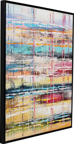 Leinwandbild Orizzonte - Multicolor - Kaltschaum - 80 x 100 x 4 cm