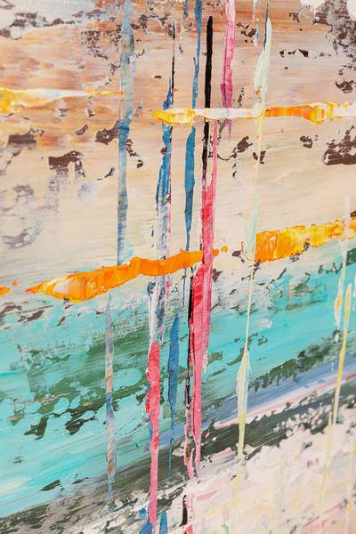 Leinwandbild Orizzonte - Multicolor - Kaltschaum - 80 x 100 x 4 cm