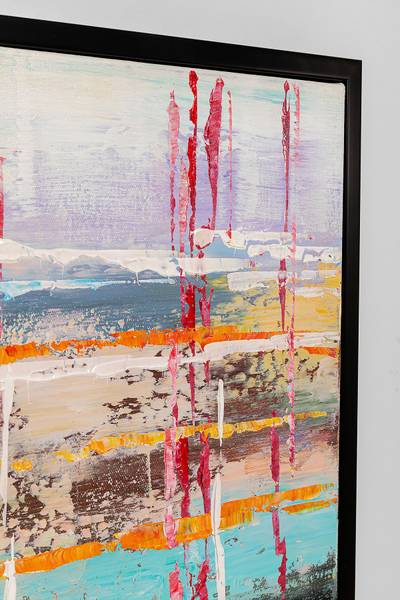 Leinwandbild Orizzonte - Multicolor - Kaltschaum - 80 x 100 x 4 cm