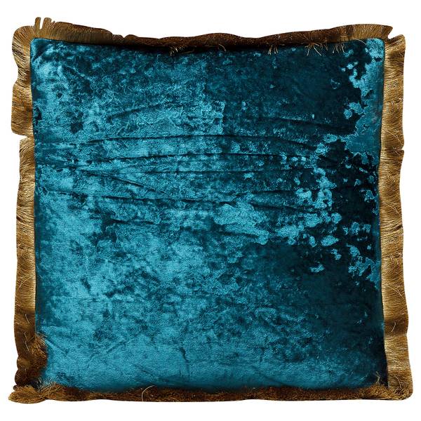 Dekokissen Cannes Petrol - Blau - Polyester PVC - 45 x 8 x 45 cm