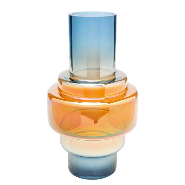 Vase Phenom - Multicolor - Klarglas - 20 x 35 x 20 cm