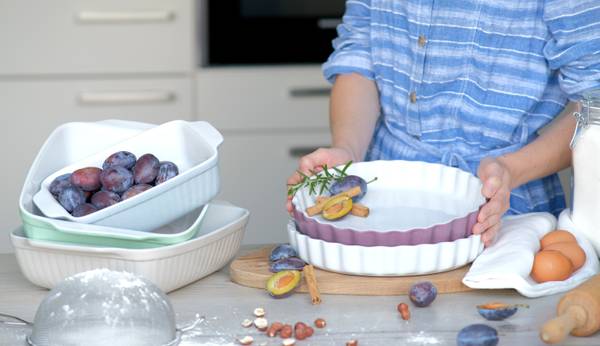 Auflaufform Kitchen  Time Typ B - Keramik - Grau