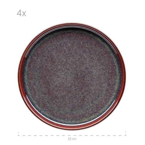 Kaffeeservice Jungle 12-teilig - Keramik - Mehrfarbig