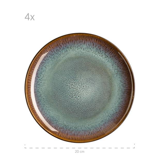 Kombiset Teona 20-teilig - Keramik - Schwarz