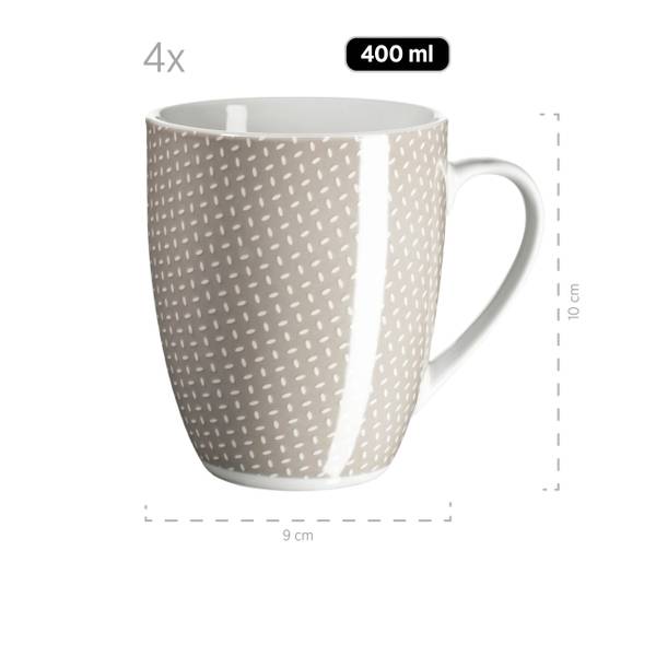 Kombiservice Kitchen Time 16-teilig - Porzellan - Beige