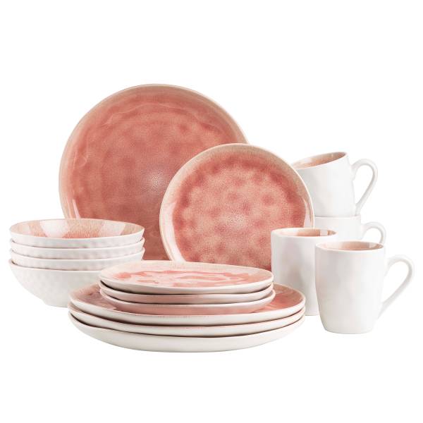 Kombiset Frozen 16-teilig - Keramik - Pink