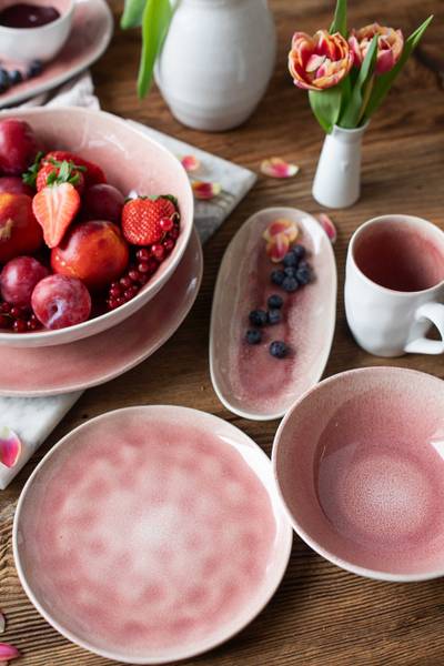 Servierplatten Frozen 3-teilig - Keramik - Pink