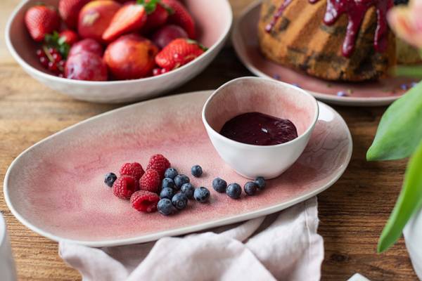 Servierplatten Frozen 3-teilig - Keramik - Pink