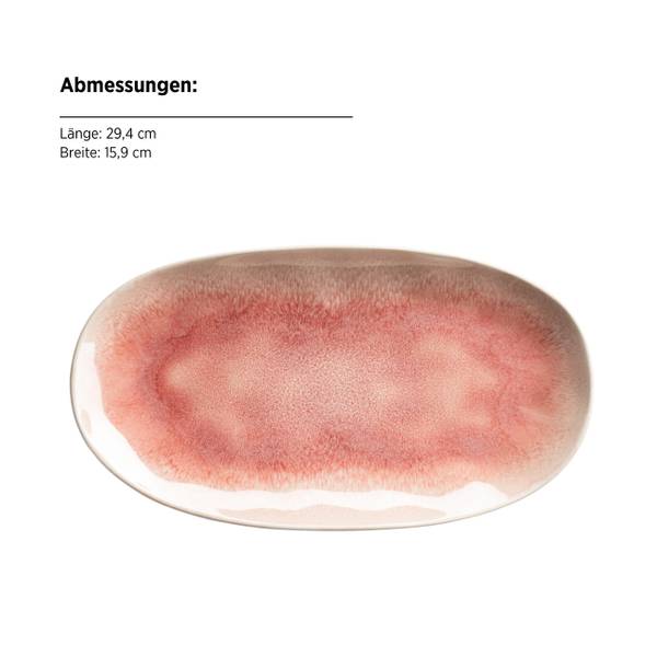 Servierplatten Frozen 3-teilig - Keramik - Pink