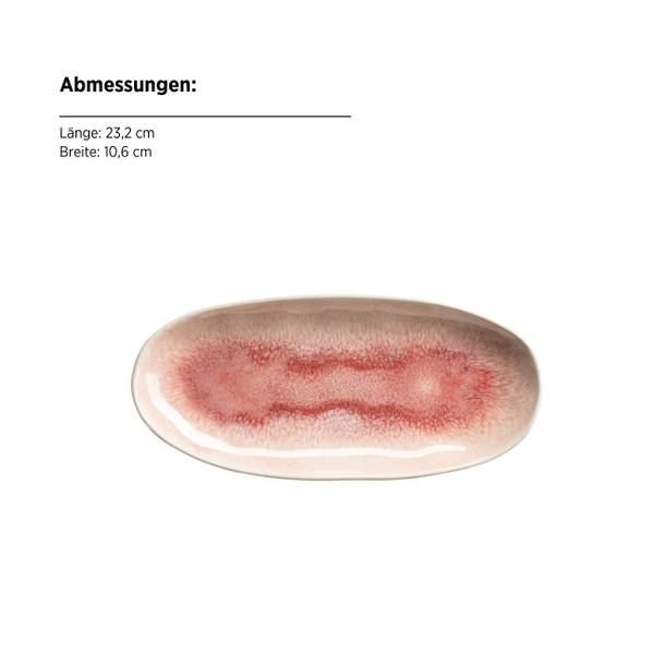 Servierplatten Frozen 3-teilig - Keramik - Pink