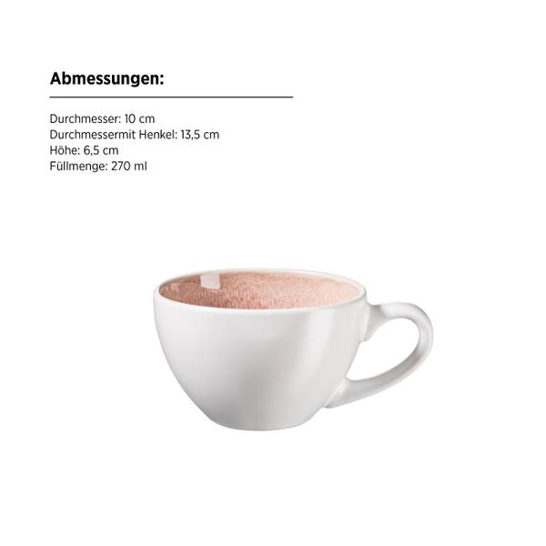 Kaffeetassenset Frozen 8-teilig - Keramik - Babyrosa