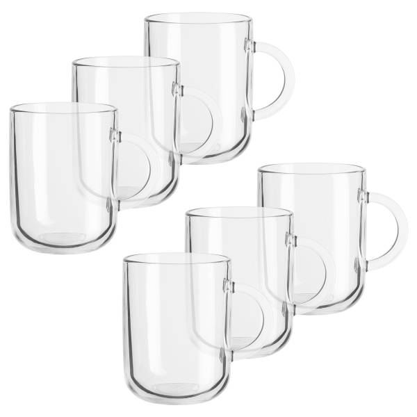 Kaffeeglas Iconic 6er-Set - Glas - Transparent