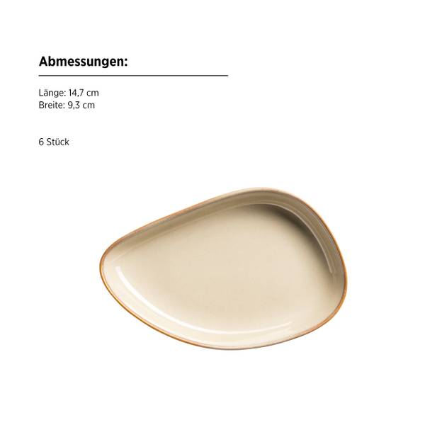 Schalen Cordelia 12-teilig - Keramik - Creme