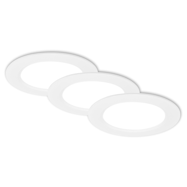 LED Einbauleuchte Jeft 3er-Set - Durchmesser: 12 cm