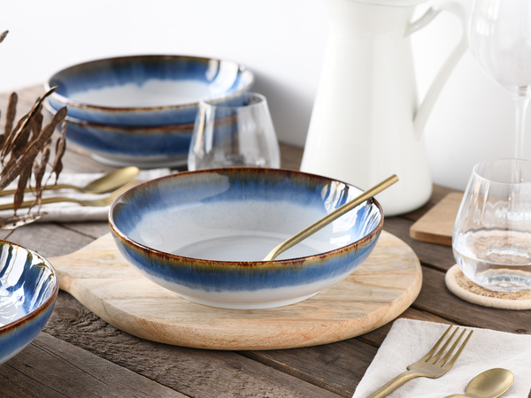 Schalen Cascade 4er-Set Typ B - Blau
