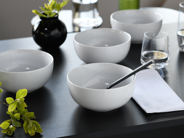 Schalen Allround Buddha Bowl 4er-Set - Weiß - Porzellan - 19 x 20 x 20 cm