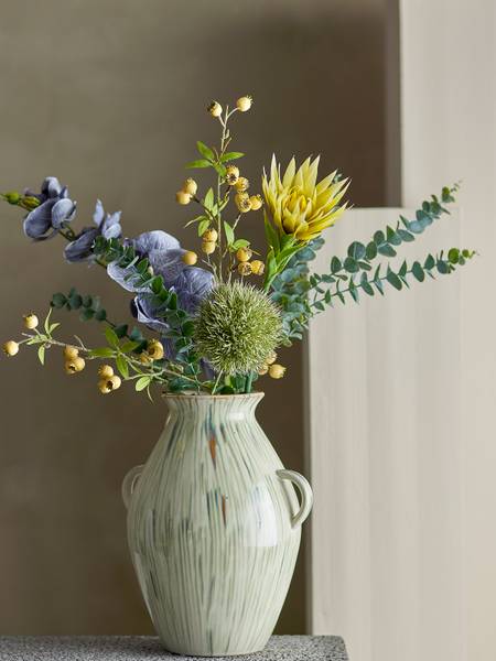 Vase Sanella - Grün - Keramik - 36 x 29 x 29 cm